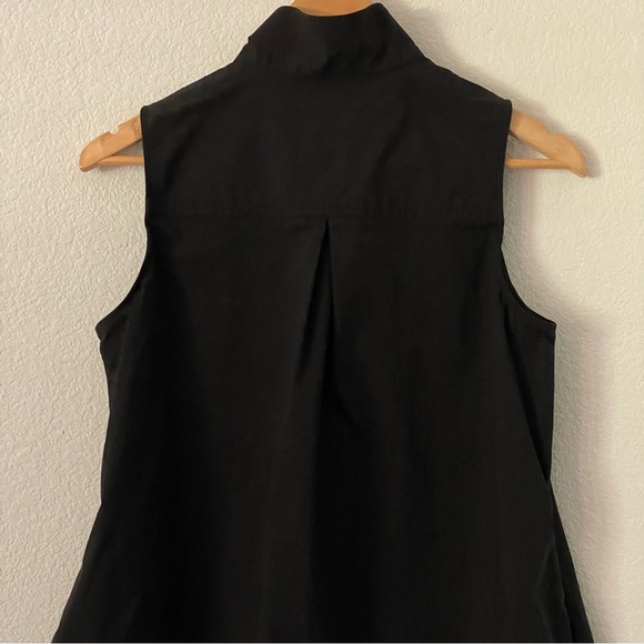 Tuckernuck Charlie Shirt Dress Sleeveless Black Pockets A-line Maternity Bump - Picture 8 of 13